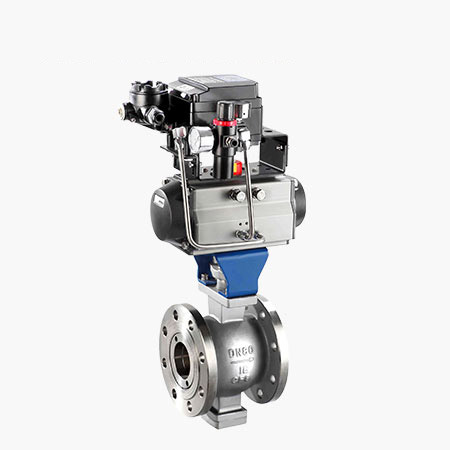 气动不锈钢V型球阀1