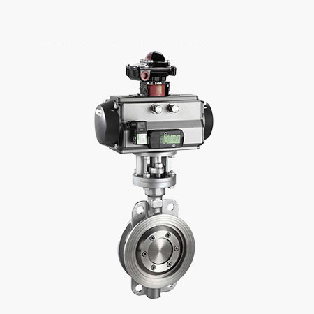 气动不锈钢对夹蝶阀