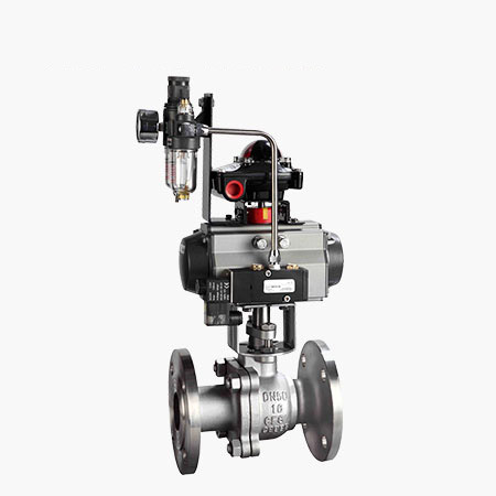 气动不锈钢法兰球阀