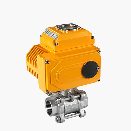 电动三片式球阀