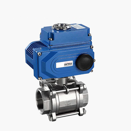 电动三片式丝扣球阀4