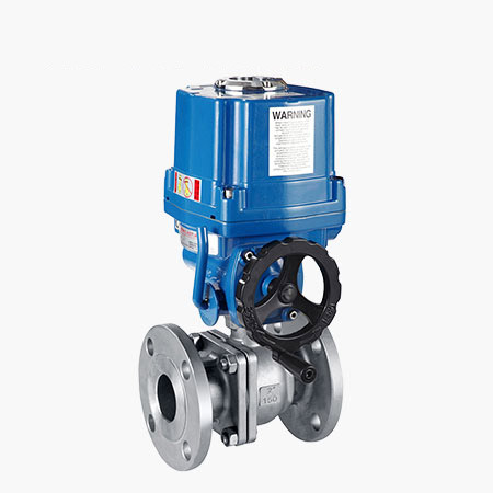 电动不锈钢法兰球阀1